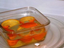 Как помыть микроволновую печь с помощью апельсиновых корок